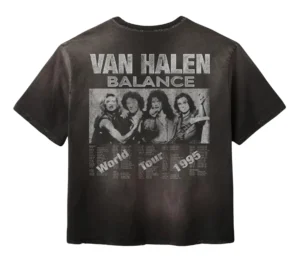 Gold+Vintage Gallery Raspberry Hills 'Balance' Van Halen Black Tee