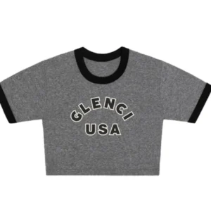 Gold+Vintage Gallery Raspberry Hills 'Glenci' Black Womens Tee