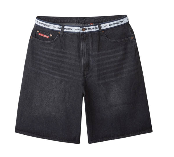 Raspberry Hills Black Denim Jorts
